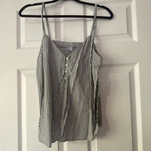 Old navy button cami. Blue and white. Size medium.